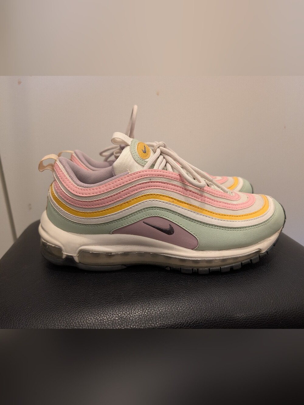 Women's Nike Air Max 97 Multi Pastel Size 8.5 Shoes Sneakers Athletic DH1594-001